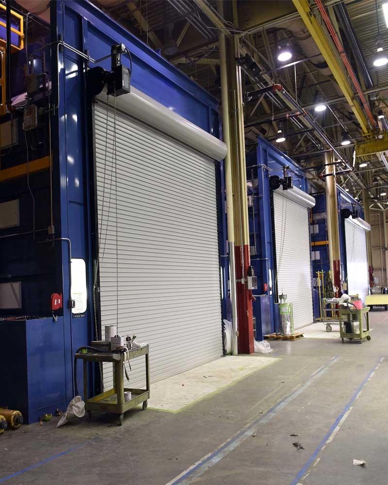 Paint booth filter changes A photo of a paint booth that iSi would provide cleaning and filter changeouts for.