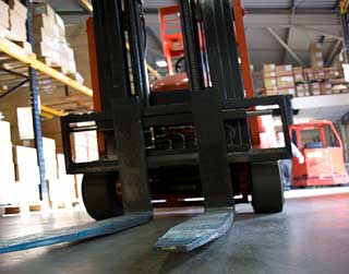 Photo of a forklift used in forklift safety training