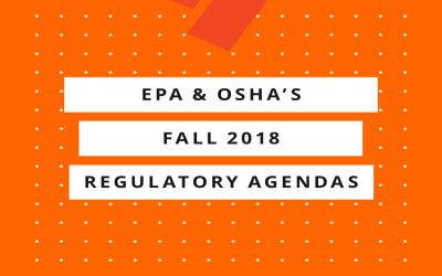 Semiannual Regulatory Priorities Set by EPA and OSHA