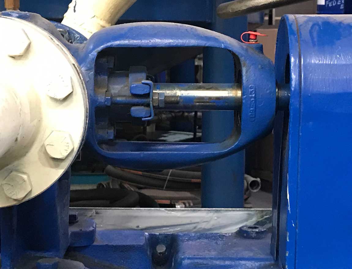 centrifugal pump with machine guarding issue