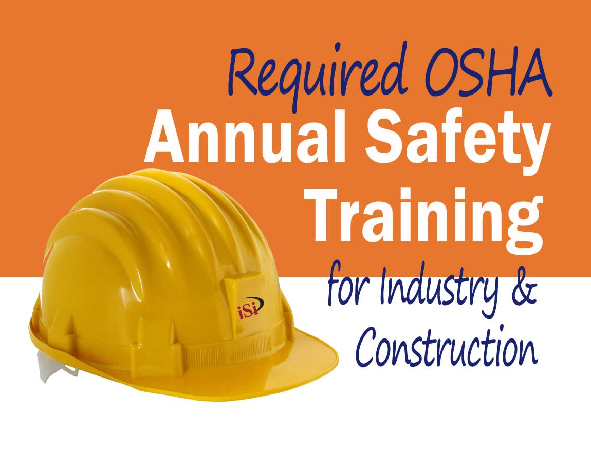 photo depicting annual OSHA safety training requirements for industry and constuction