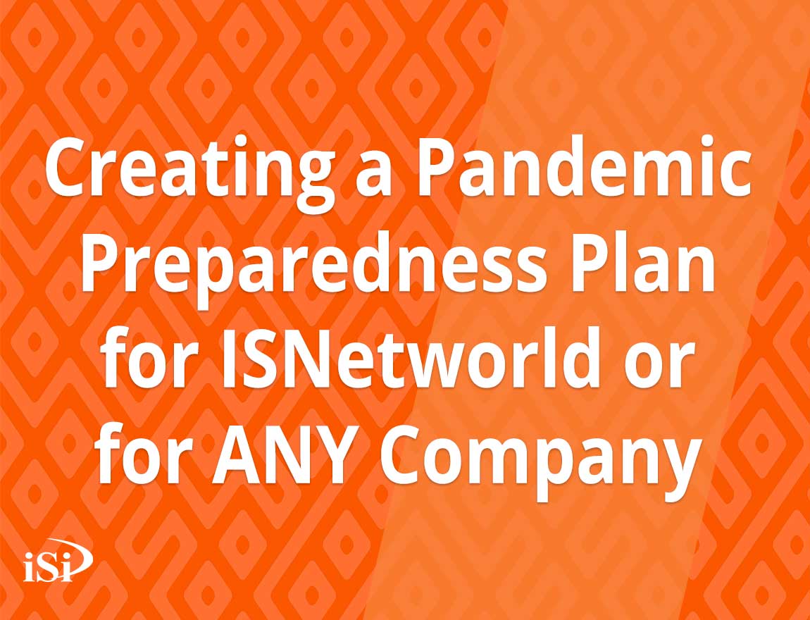 photo representing pandemic plan for ISNetworld