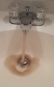 dirty water in faucet