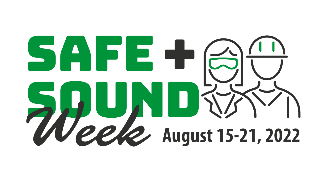 OSHA's ssafe+sound week logo