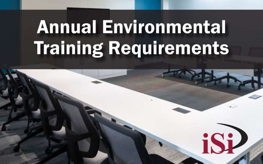 Which Annual Environmental Training Should You Add to Your Calendar?