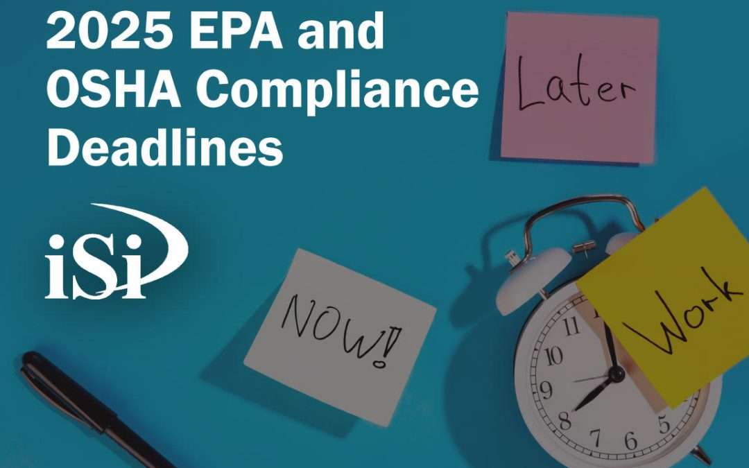 2025 EPA and OSHA Compliance Deadlines